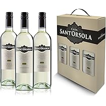 Sant’Orsola – Tris di Vino Bianco Confezione Regalo, Chardonnay, Orvieto DOC Classico, Pinot Grigio DOC delle Venezie, 3×750 ml