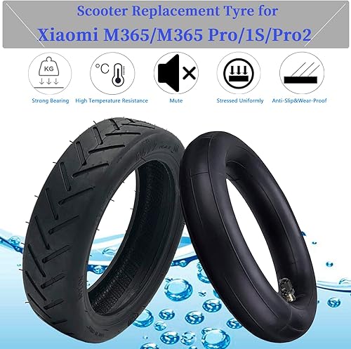 Miniatura 3 de Neumático y tubo de 8.5 pulgadas, 8 12 × 2 ruedas de repuesto para neumáticos de repuesto Gotrax Gxl V2Xiaomi M365, 8.5x2 para neumáticos de