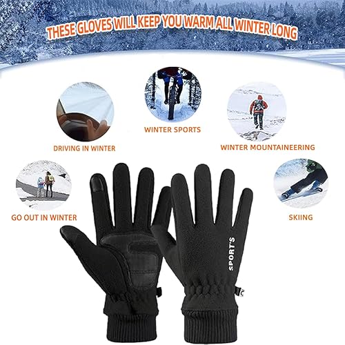 Miniatura 9 de Guantes de esquí impermeables para pantalla táctil, transpirables, cálidos guantes de invierno para nieve y snowboard para clima frío, regalos para