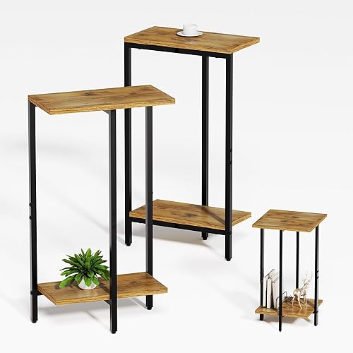Side Tables Set of 2, Sofa Table for Small Spaces,