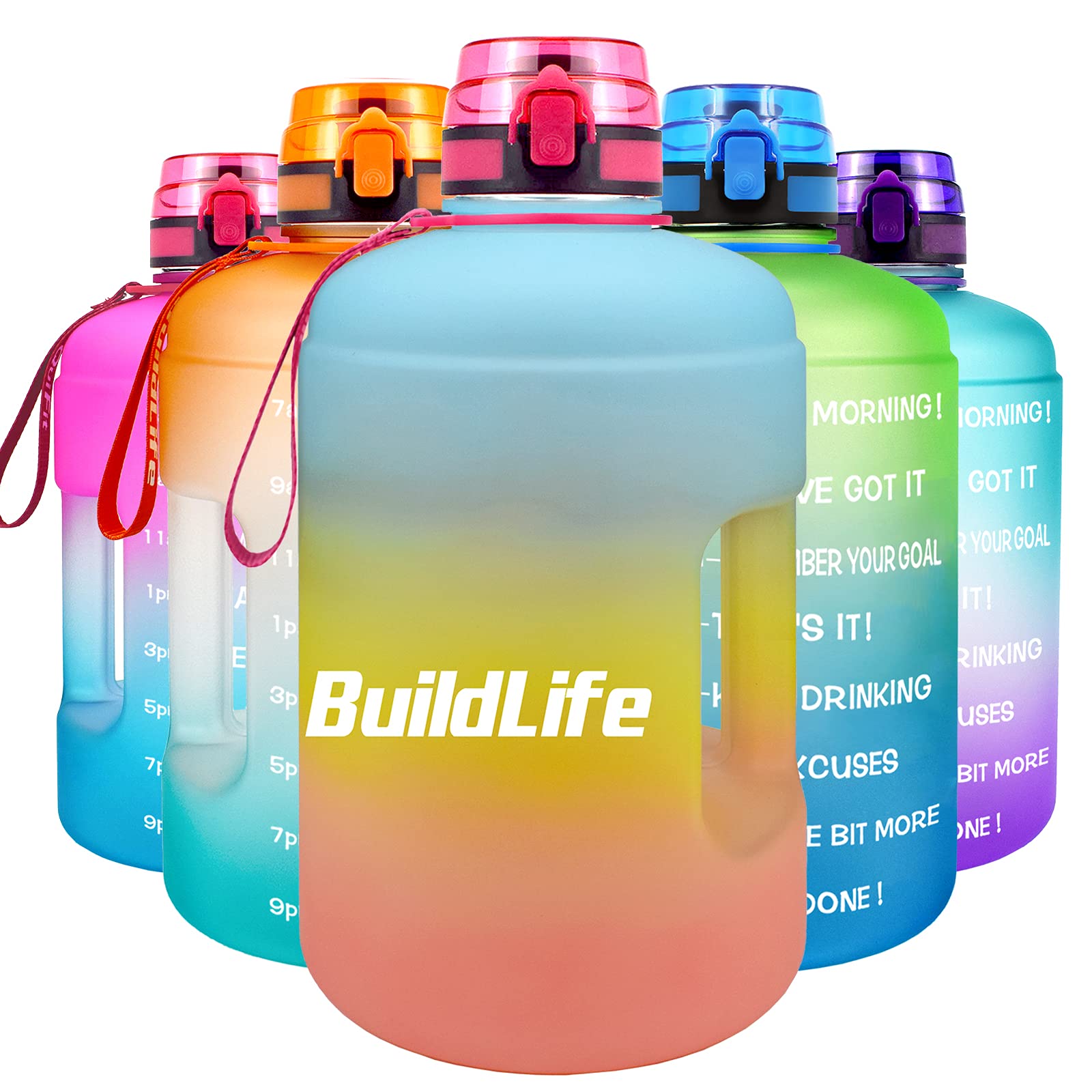 Buy BuildLife Gallon Water Bottles with Times to Drink 128 OZ BPA