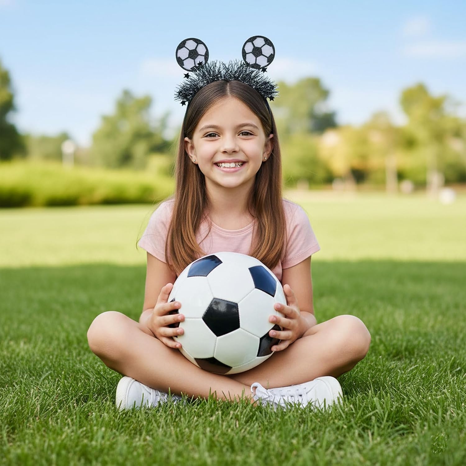 CHUN-YAN Soccer Headbands 2026 World Cup Party Accessories - Funny Soccer Ball Headband for Sports Themed Party Favors - Soccer Themed Party Decorations Supplies image 5