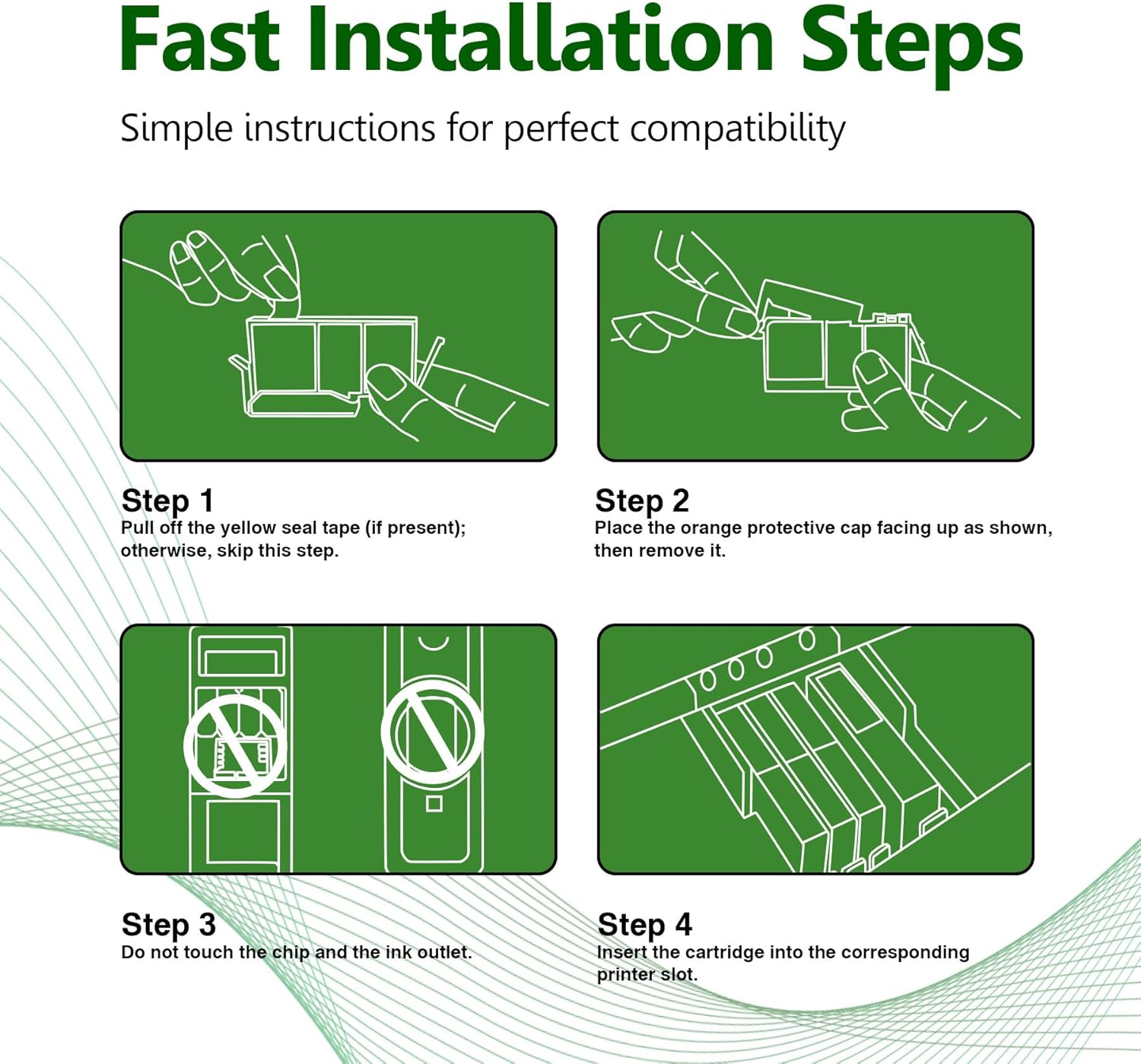 920XL Ink Cartridges Combo Pack High-Yield Replacement for HP Ink 920 920 XL for Officejet 6500 6500A 6000 7000 7500 7500A E709 Printer Ink 4-Pack (Black, Cyan, Magenta, Yellow)