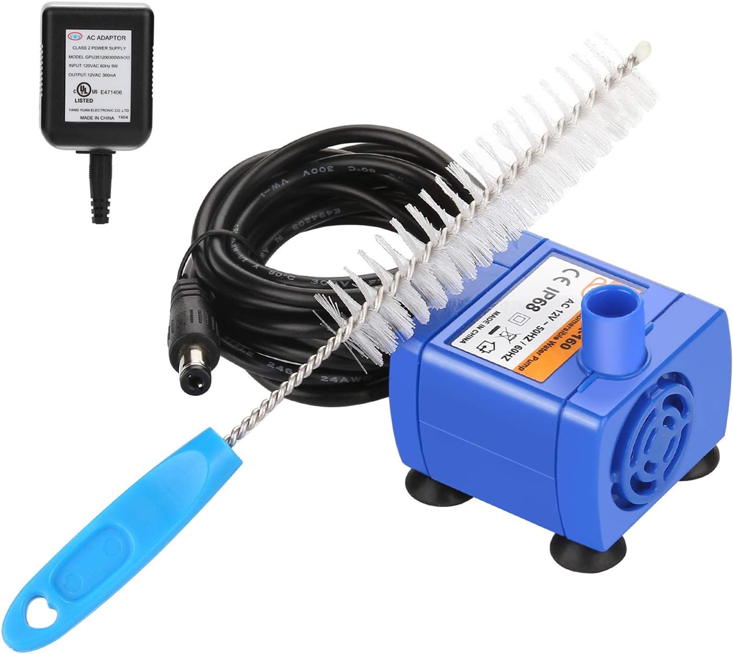 Pet Supplies OWNPETS Pet Drinking Fountain,3L or 0.8 Gallon Quiet Automatic Eletrinic Water