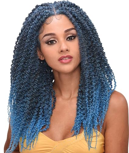 Destiny - PELUCA DE ENCAJE - SPRING WIST BRAID 24" (peluca de encaje de 4 x 4 pulgadas) con pelo de bebé para mujeres negras (NATURAL) 813SPTW24-NAT