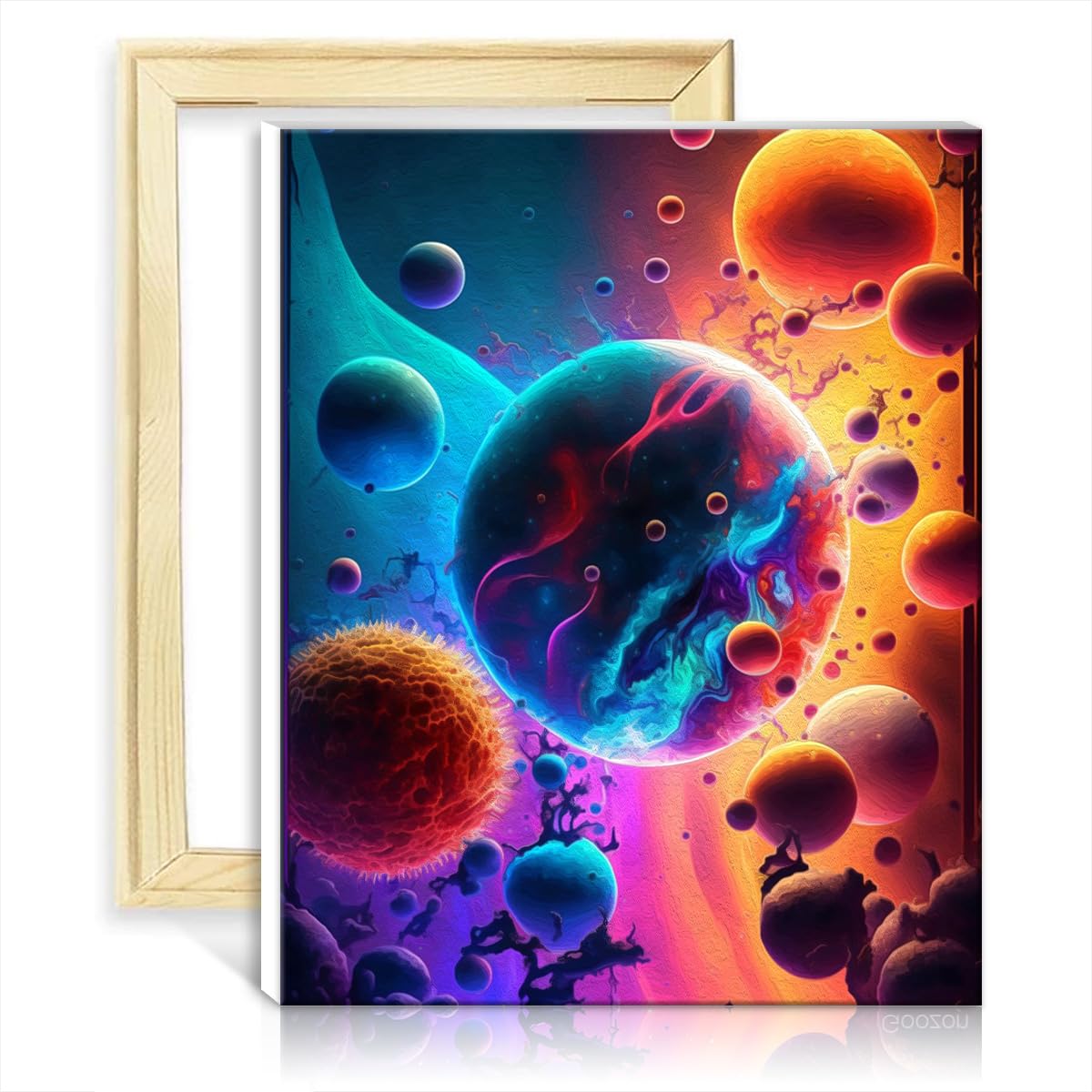 TANGFEIY Paintting Endles Worlds Adult Paint by Number Kits with Brushes and Acrylic Pigment on Canvas Painting for Adults Artwork Adult Paint NO Frame(50x65cm) โ image 1
