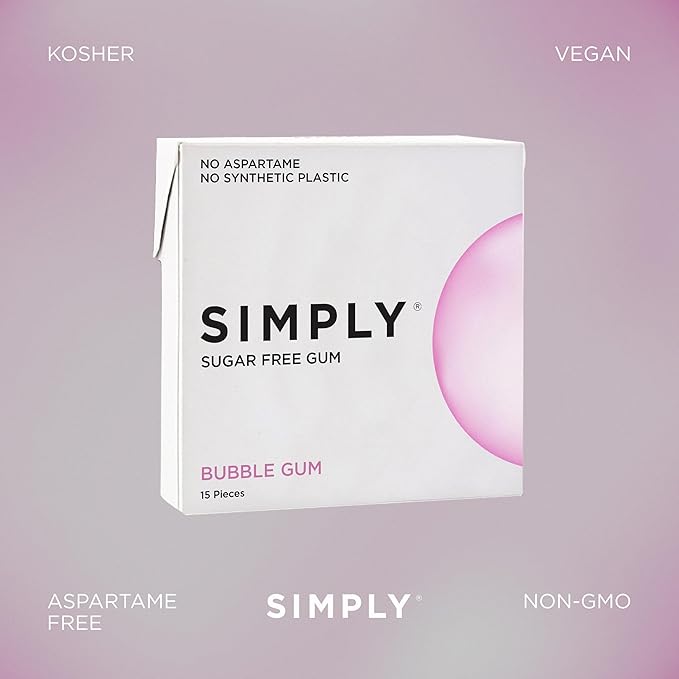 SIMPLY Gum Chicle Sin Azúcar Pack de 6 (90 Unidades) miniatura 5