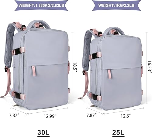 Miniatura 518 de coowoz Mochila de viaje grande para mujeres y hombres,Mochila de transporte,Mochila de senderismo impermeable para deportes al aire libre, Azul, 45