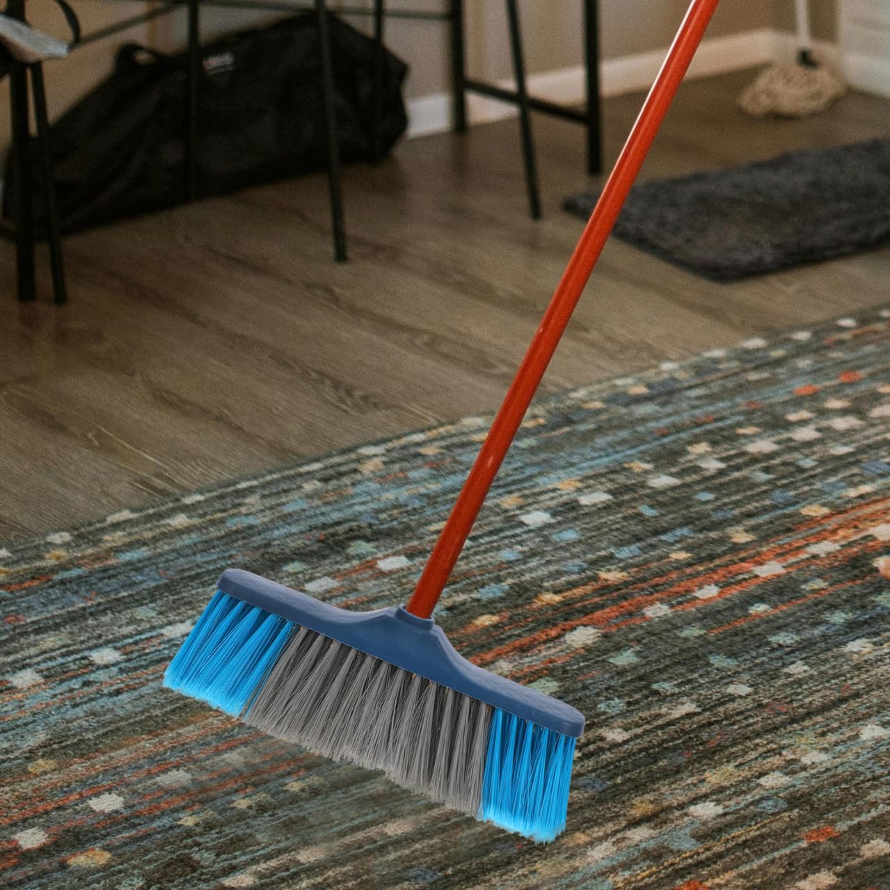 BESTYASH Soft Bristle Broom Head Replacement for Indoor Cleaning Cost Broom Head Accessory for Homes Kitchens and Offices Easy Detachable Design for Quick Use