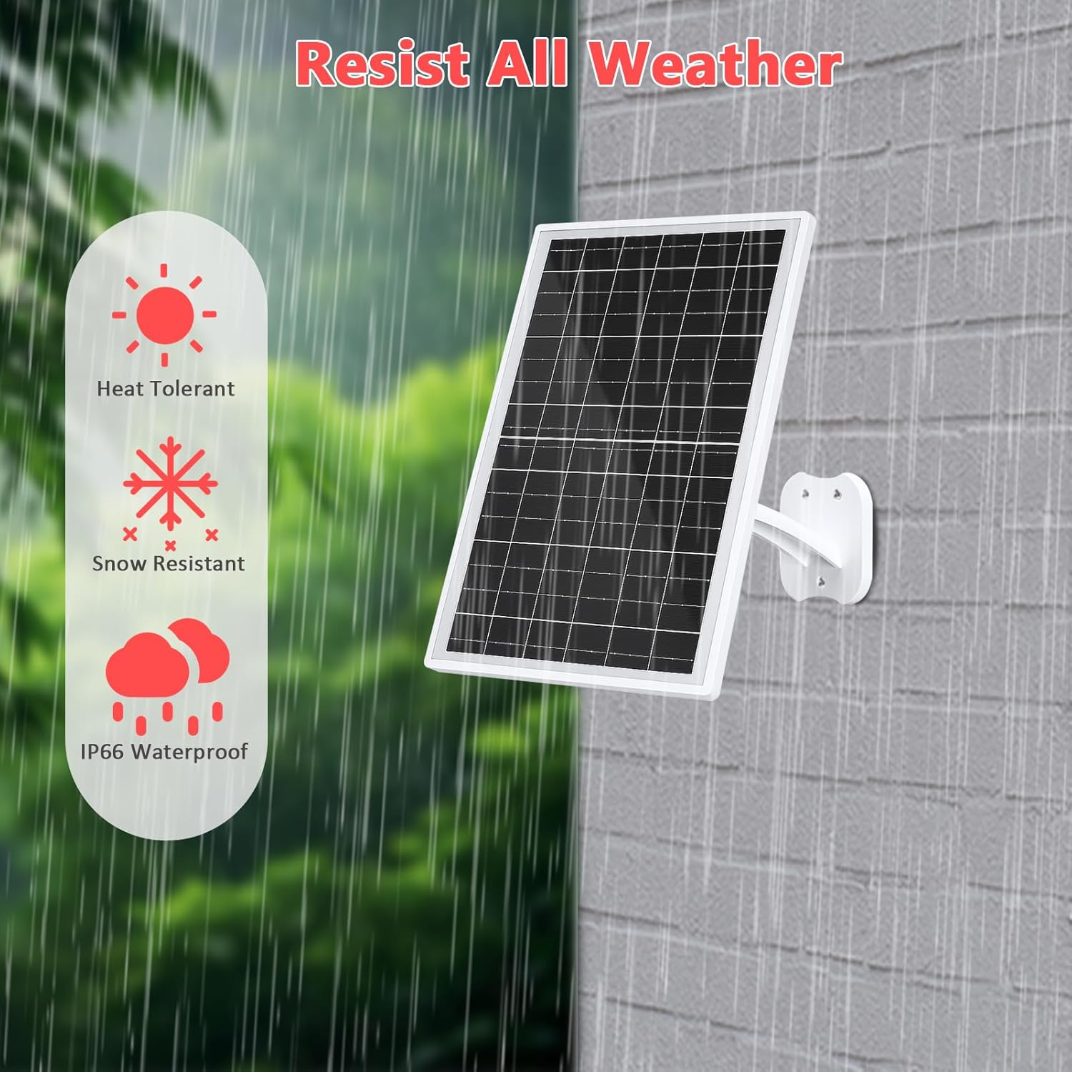 Zivif Solar Panel for Eufy Camera, 13W Solar Charger Compatible with Eufycam 3/3C/2/2 Pro/2C/2C Pro/E/E20/E40/L20/L40, with USB-C Port, Micro USB Adapter, Waterproof Rubber Plug & 10FT Charging Cable