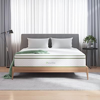 Novilla Full Mattress, 12 Inch Gel Memory Foam Hybrid Mattress with Pocketed Coil for Pressure Relief & Motion Isolation, ...