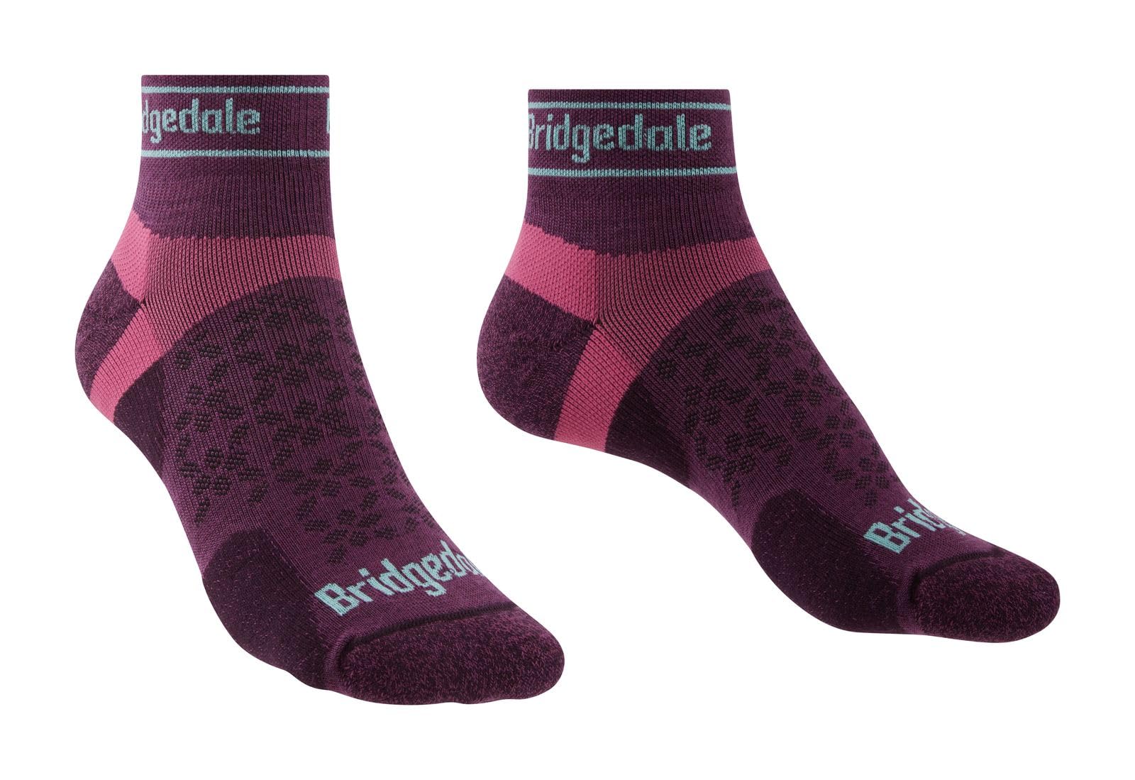 Bridgedale TRAIL RUN Ultralight T2 Merino Sport Low-Women's- Medium-Damson