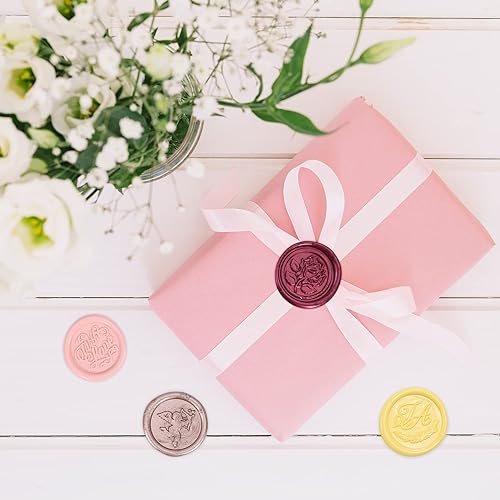 Miniatura 6 de Yoption 15 barras de cera de sellado de pistola de pegamento fucsia para sello de cera, ideal para invitaciones de boda, sobres, tarjetas, ideas de