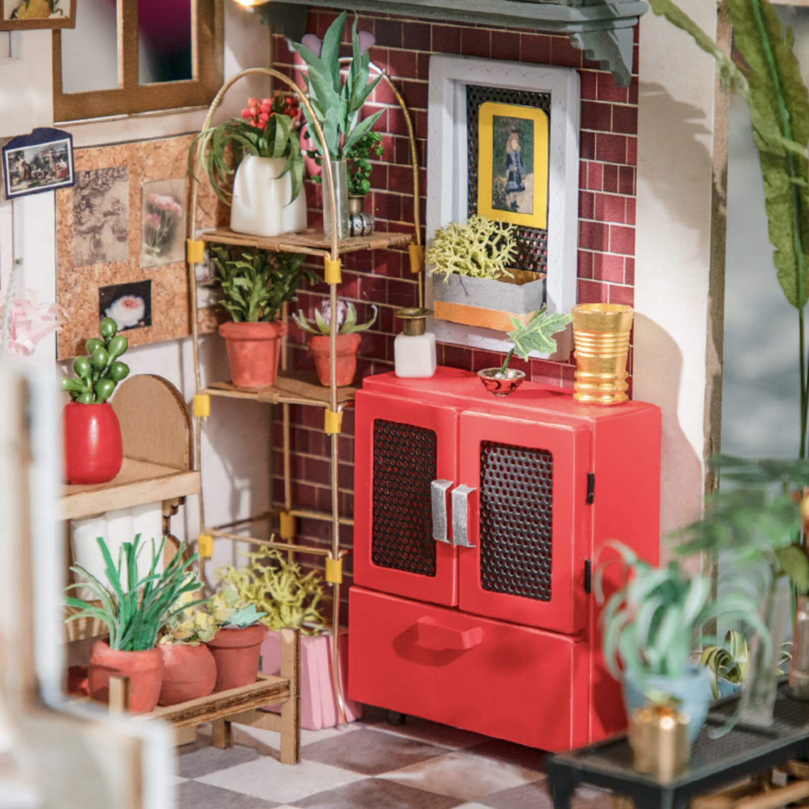 Rolife Robotime Emilys Flower Shop Domowe lalki miniaturowe, brzoza, wielokolorowe, jeden rozmiar