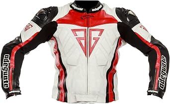 Motorcycle Jacket for Men,Motorbike Real Leather Biker Riding Jacket with Armor Protection