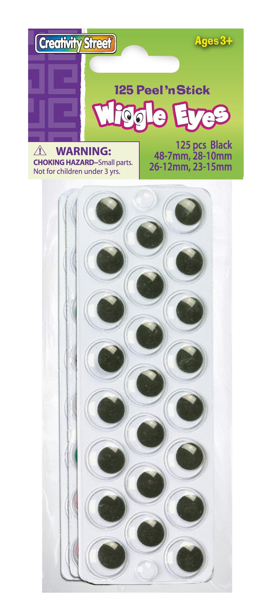 Creativity Street ® Peel & Stick Wiggle Eyes on Sheets