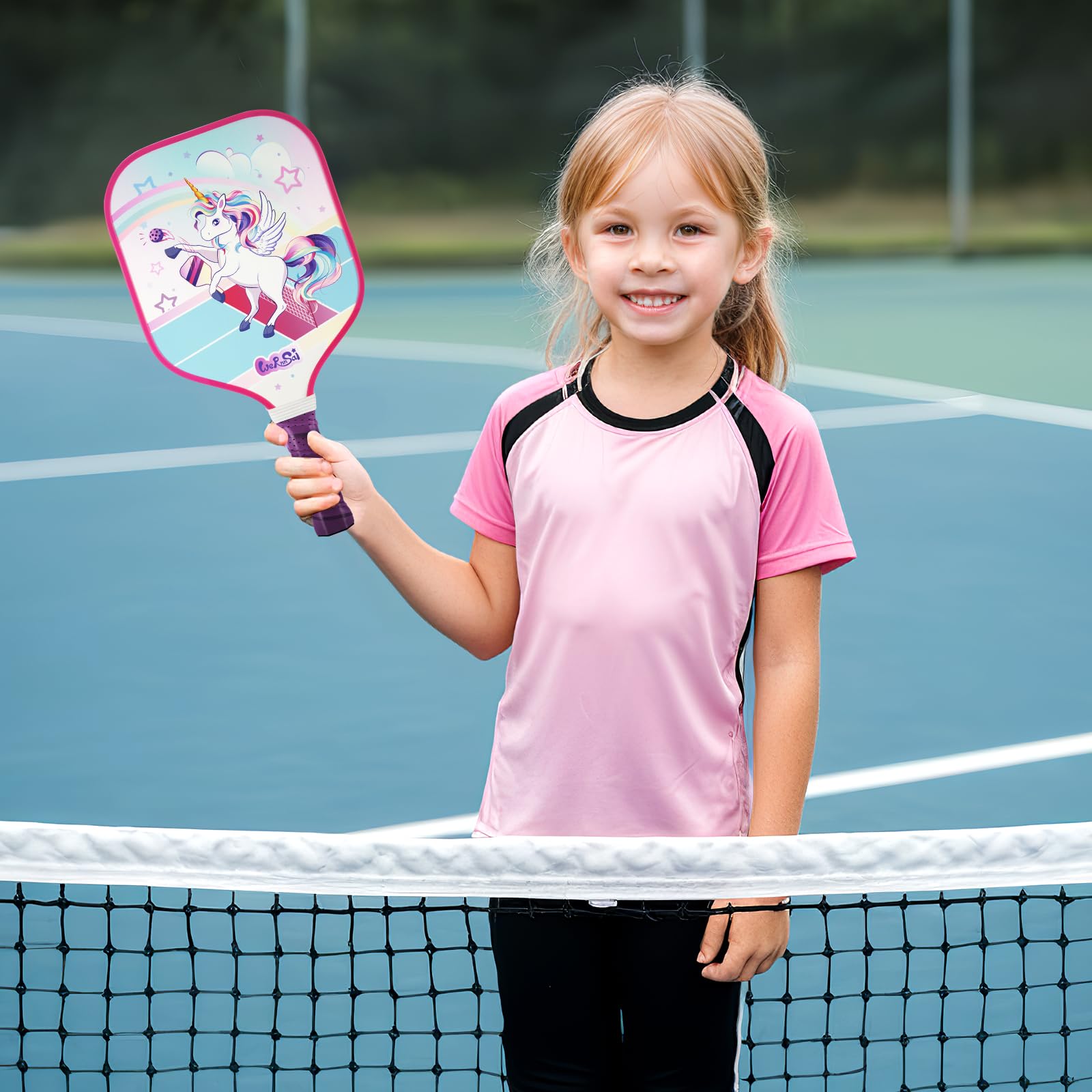 Kids Pickleball Paddle - Magical Unicorn Design | Lightweight