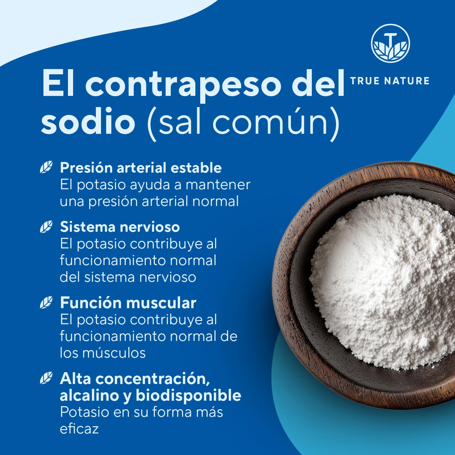 Citrato de Potasio - 2222 mg Alta Dosis - 400 cápsulas (6 meses) - Potasio elemental procedente del citrato de potasio - Potassium - Vegano y sin aditivos - TRUE NATURE