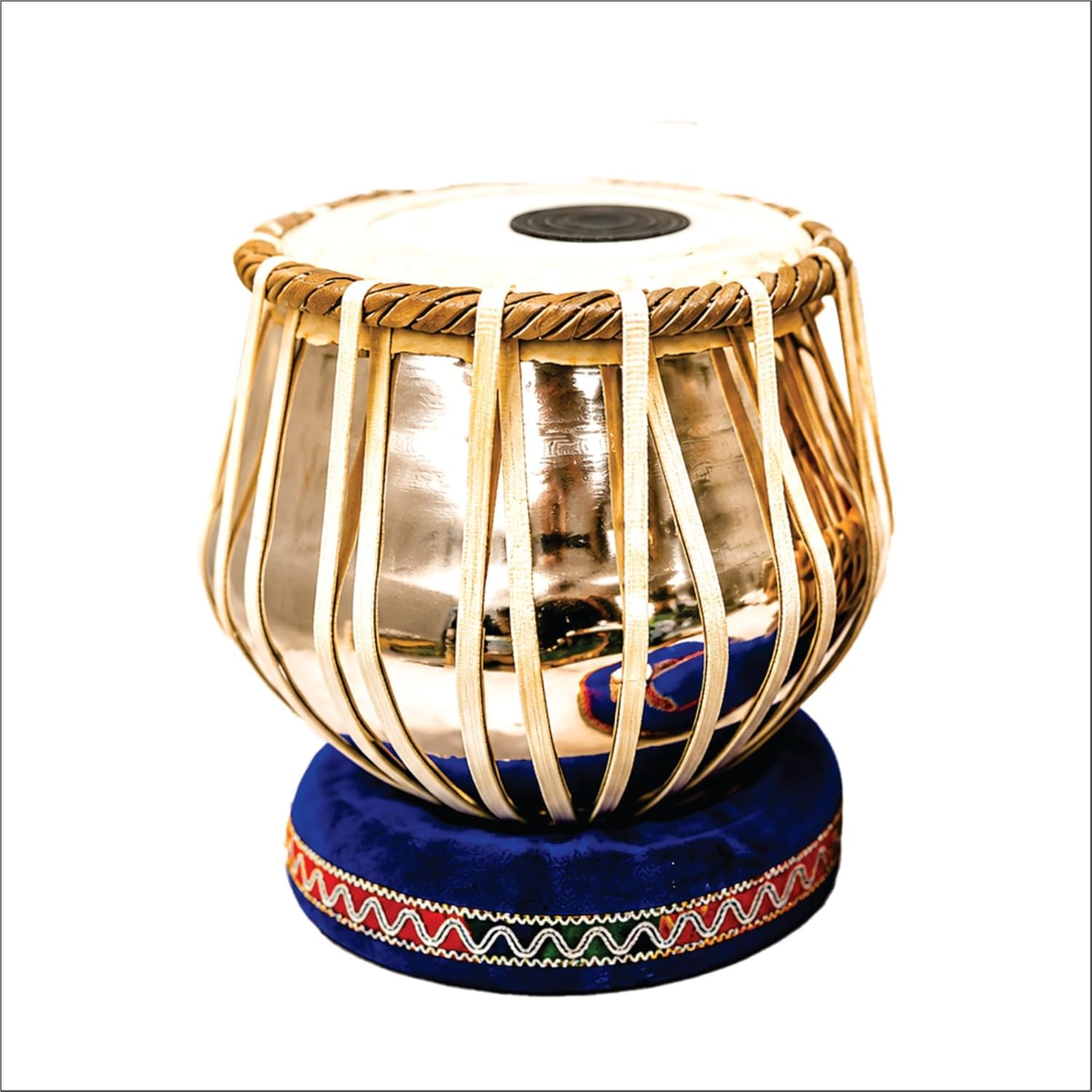 Steel Tabla Set, Basic Tabla Drums Set, Steel Bayan, Dayan mit Hammer, Kissen und Bezug - Perfekte Tablas für Schüler und Anfänger und Profis, Indisches Musikinstrument Tabla Set
