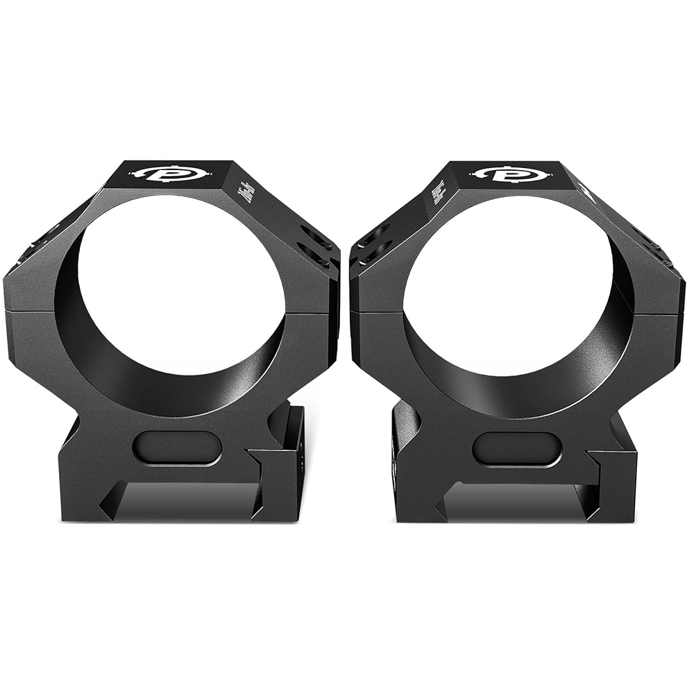 Pinty Scope Rings, 34 mm Rifle Scope Mounts Set of 2, Low Profile Optics Rifle Scope Rings, 7075 Aluminum Alloy Scope Mount Rings Riflescope Ring Mounts with 1 in. Height for 20 mm Picatinny Rail