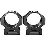 Pinty Scope Rings, 34 mm Rifle Scope Mounts Set of 2, Low Profile Optics Rifle Scope Rings, 7075 Aluminum Alloy Scope Mount Rings Riflescope Ring Mounts with 1 in. Height for 20 mm Picatinny Rail