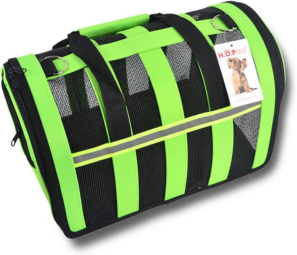 Petoy Animals Carriers, Soft-sided Pet Carrier - Pet Travel Portable Bag Home for Dogs, Cats and Puppies (S, Green)