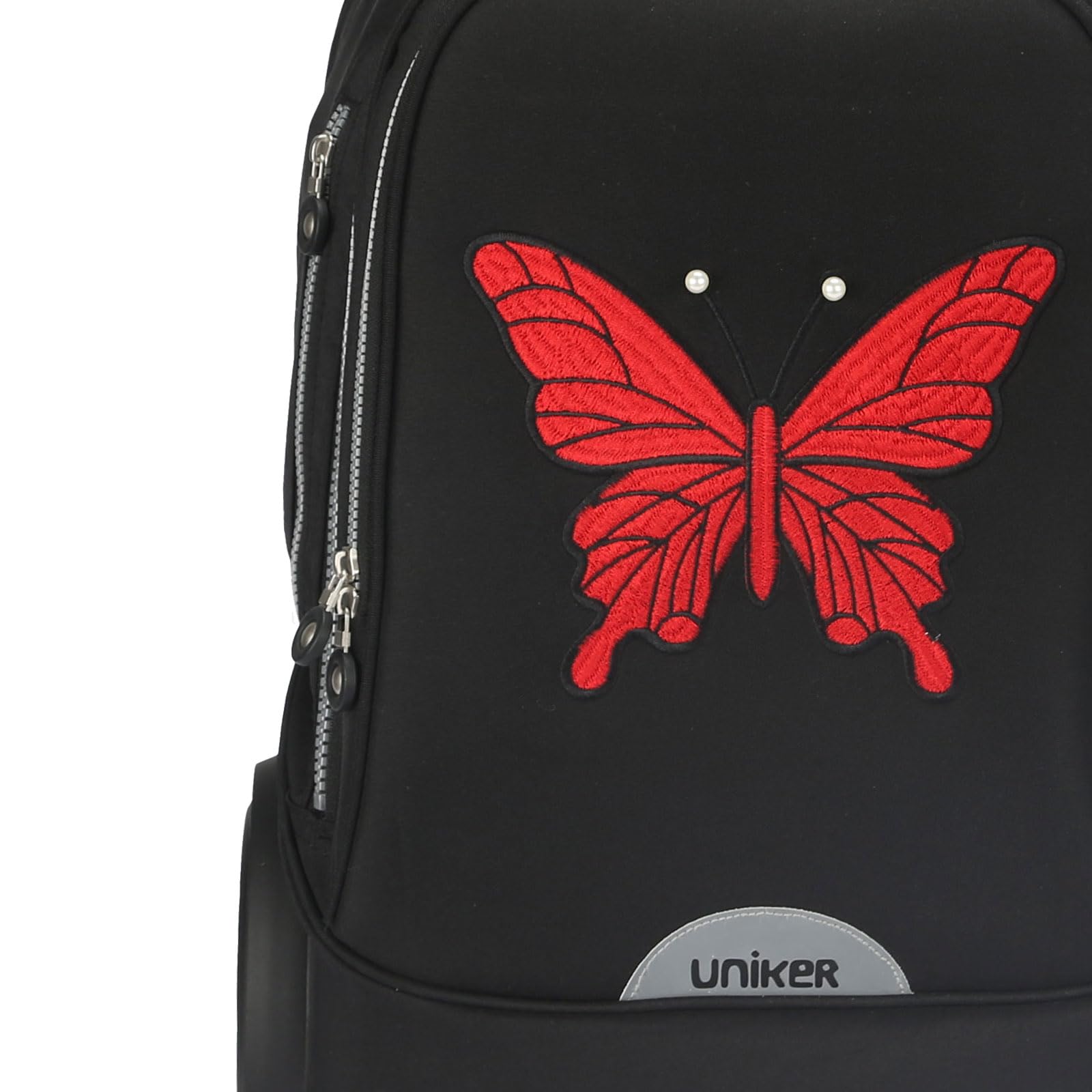 Laptoptasche mit Rollen für 15,6 Zoll Laptops, Krankenschwestertasche auf Rädern, T5- Embroidered Butterfly