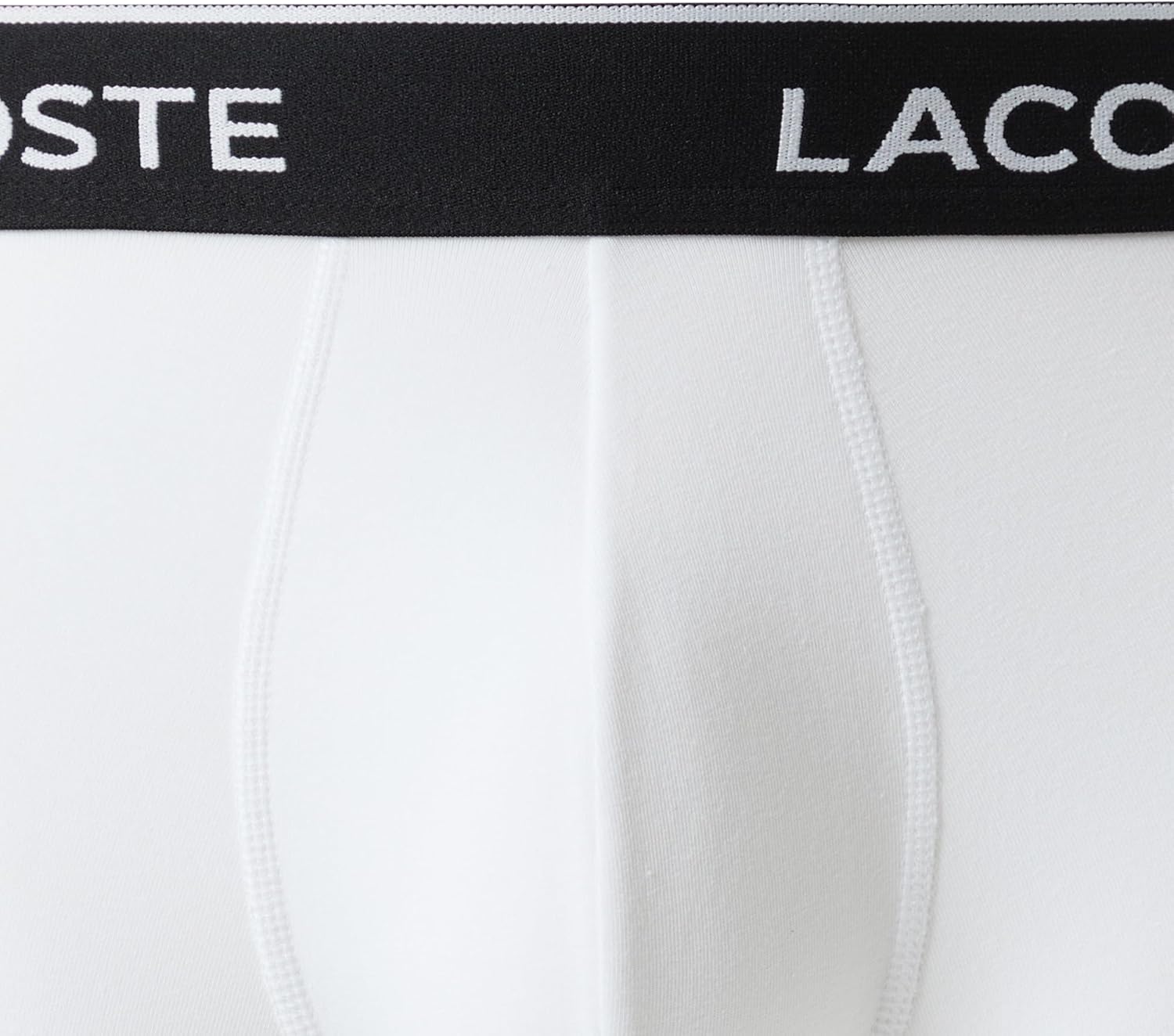 Lacoste Men's Cotton Stretch Essentials Trunks, 3-pack - Image 2