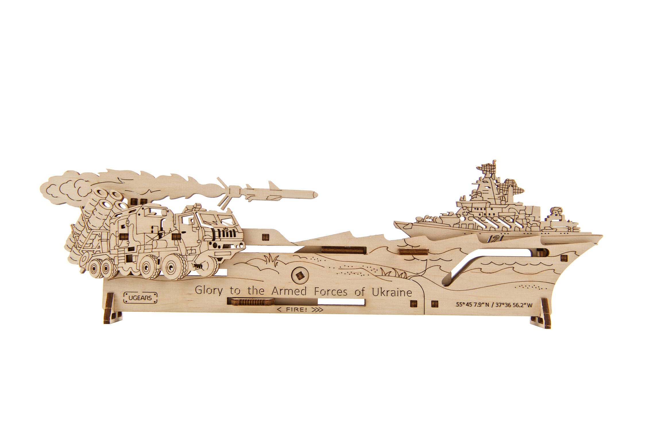 UGEARSNeptune Mission 3D Wooden Puzzle - Wooden Mechanical Model Kit to Build