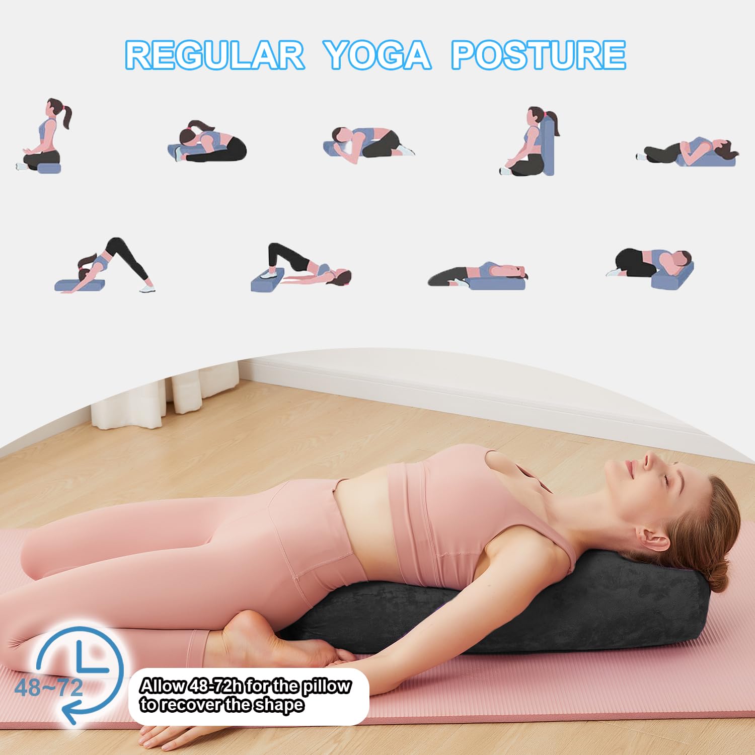 Amazon.co.jp: TokSay ヨガボルスターピロー リストラティブ&陰