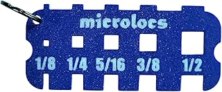 Microlocs Sizing Tool - Micro Locs Measuring Tool, Ruler for Locs – Dark Blue
