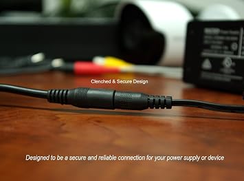 SOLTECH 12V 3A (3000mA) Güvenlik Kamerası Güç Kaynağı, CCTV Kamera Güç Adaptörü, Güvenlik Kamerası DVR NVR, AC DC Dönüştürücü 100-240V - 12V 3A 36W Premium için 10 Ayaklı Güç Uzatma Kablosu