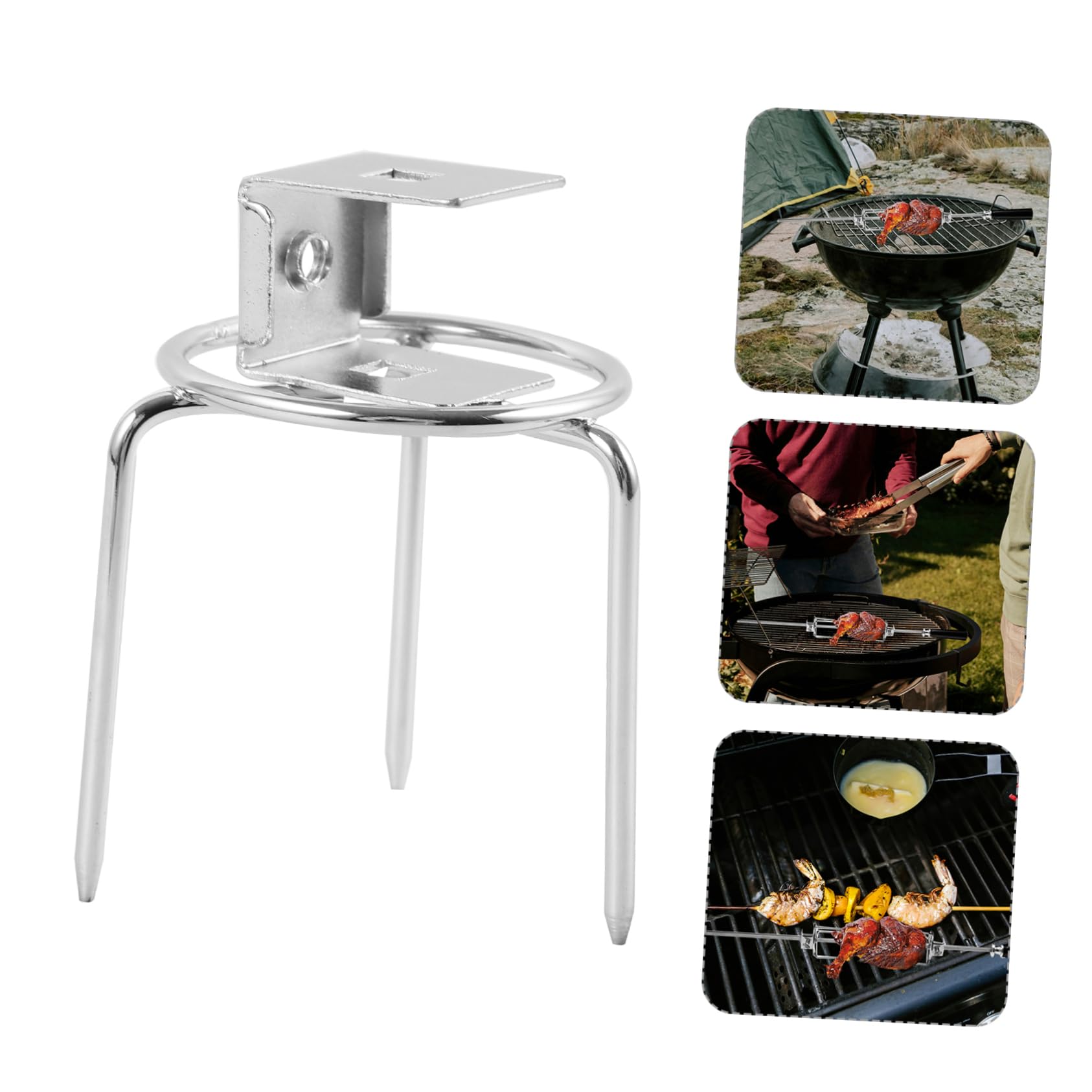Sosoport 2 Series Tenedor Giratorio para Barbacoa Utensilios para Servir Tenedores para Carne Asada Tenedor para Cocinar Tenedor para Asar Pollo Tenedores para Asar A La 2 Piezas*2