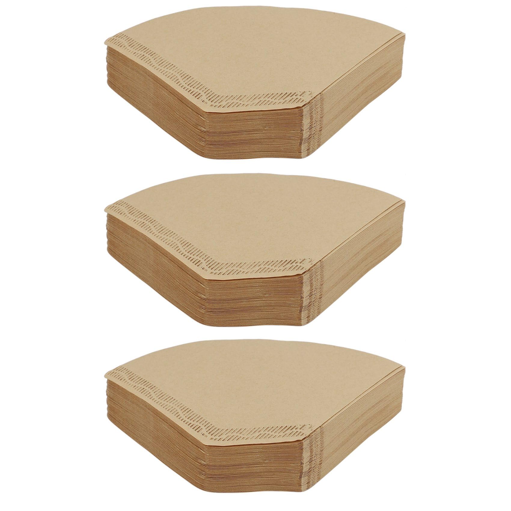 Hndhbfgrt 300 Pieces Eco-Friendly Unbleached Original Wooden Hand Drip Paper Coffee Brewer 102 Coffee Filter Bag Coffee Maker