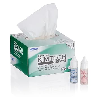 AmScope MLAB-KIM Microscope Maintenance Kit - Type A & B Immersion Oils and Kimwipes Wipers