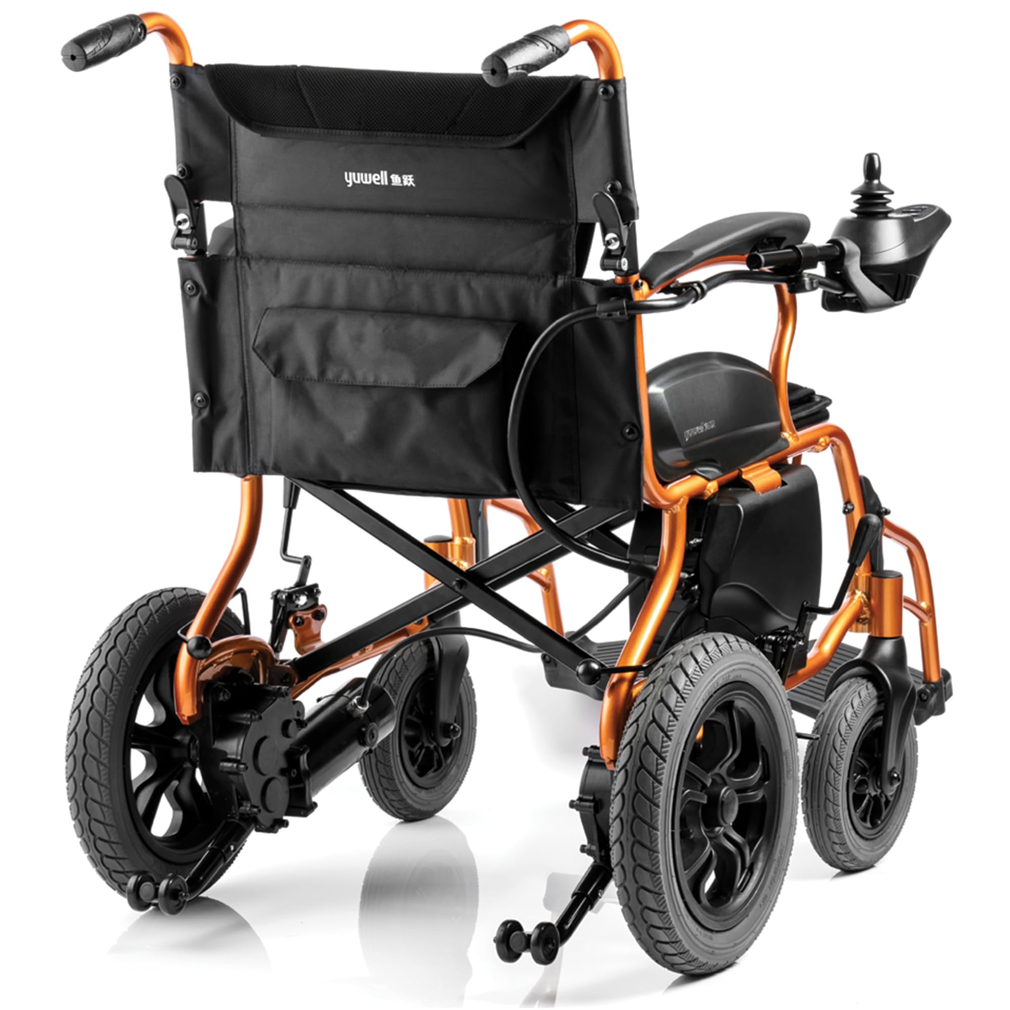 YUWELL Silla de ruedas eléctrica para uso diario dentro y fuera del hogar, modos eléctrico y manual seleccionables, 43290