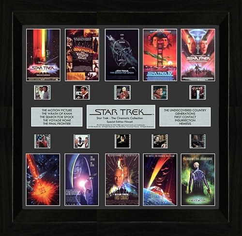 Star Trek The Cinematic Collection Montage Film Cell Presentación