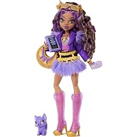 Monster High Clawdeen Wolf Bambola con Cucciolo di Lupo