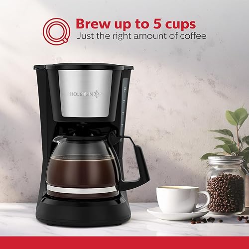 Vista 91 de Holstein Housewares - Cafetera, color rojo