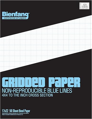 Vista 17 de Bienfang Bloc de papel de diseño cuadriculado, sección transversal de 8 x 8, 8.5 x 11 pulgadas, 50 hojas Sección transversal 8x8