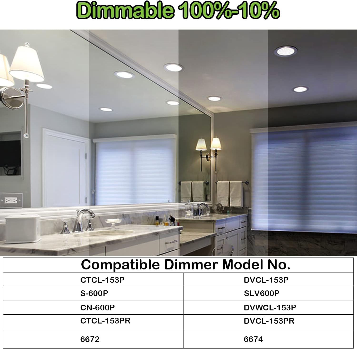 Exclusive Discount 70% Price hykolity 12 Pack 4 Inch 5CCT LED Recessed Ceiling Light W/ Junction Box, 2700K-5000K Color Temperature Selectable, CRI90, 10.5W=80W, 850lm, Dimmable Ultra-Thin Recessed Lighting Can-Killer Downlight Promo 40% OFF hykolity 12 Pack 4 Inch 5CCT LED Recessed Ceiling Light W/ Junction Box, 2700K-5000K Color Temperature Selectable, CRI90, 10.5W=80W, 850lm, Dimmable Ultra-Thin Recessed Lighting Can-Killer Downlight