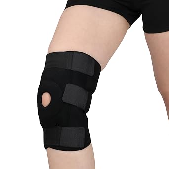 Bluewell Diz Ağrısı için Silikon Patella Destekli Ayarlanabilir Dizlik, Menisküs Yırtığı, Artrit, Diz Ağrısı, Eklem Ağrısı, Kas ve Eklem Koruması Sağlar