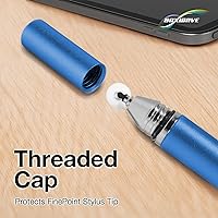 Vista 7 de BoxWave Lápiz óptico compatible con Brother Luminaire 2 Innov-is XP2, lápiz capacitivo FineTouch, lápiz capacitivo superpreciso, color azul lunar