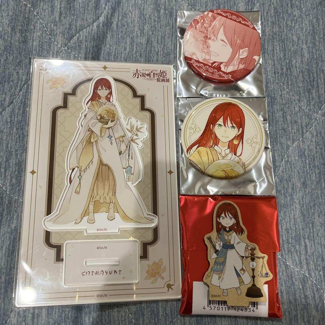 Amazon.co.jp: 赤髪の白雪姫 原画展 白雪アクリルスタンド 缶バッジ