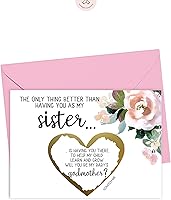 Vista 8 de Tarjeta para raspar con texto en inglés «Will You Be My Godmother Godfather Scratch Off», tarjeta para promoción de Tia y Tio a Padrinos de parte