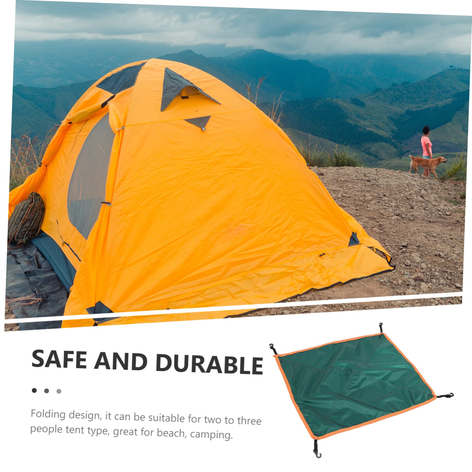 BESTonZON Wear-Resistant Portable Tent Fly for Outdoor Camping Uv for Person Tent Hooks Convenient