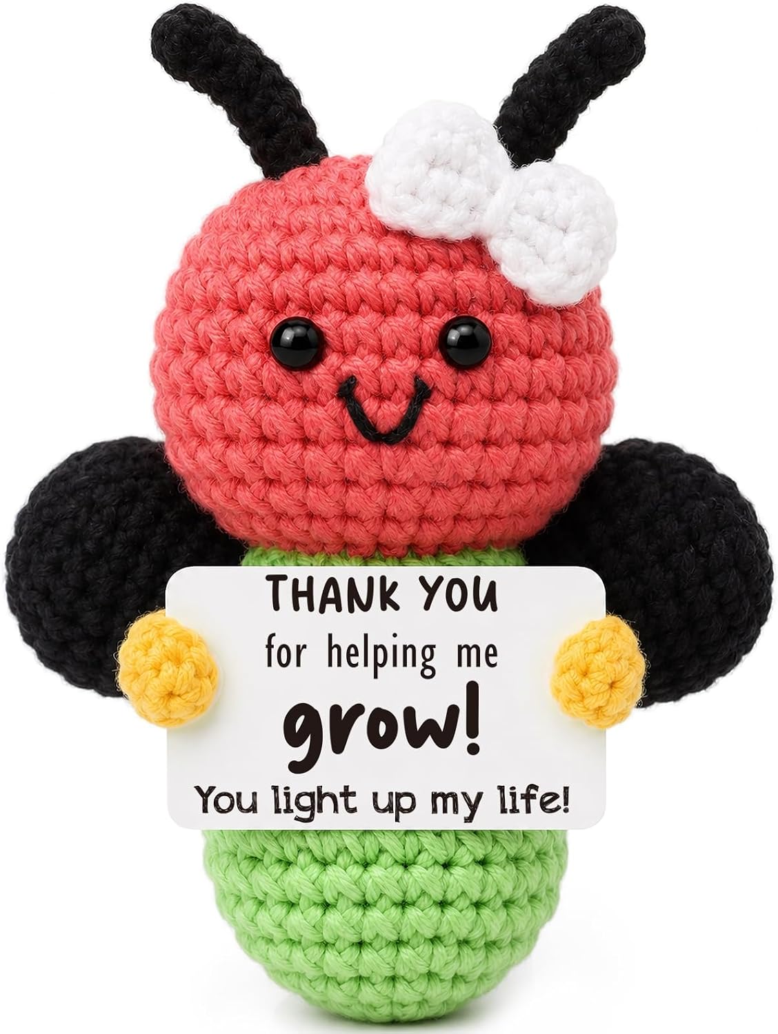 Mini thank you gifts for Women Teacher Appreciation Gift Handmade Crochet Firefly for Mentor Supervisor Boss Manager Leader Teacher Back To School Birthday Going Away Retirement Farewell Promotion