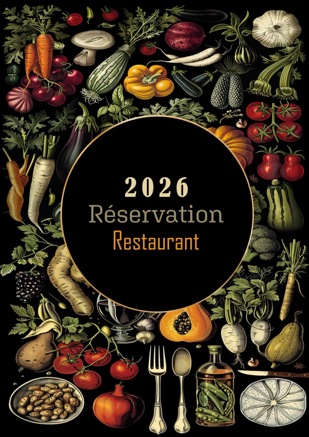 Cahier de réservation restaurant: Une page par jour, format A4 | pages fournisseurs, pages contacts, notes, ToDo, mémo | Jours fériés et fêtes civiles incontournables indiqués |