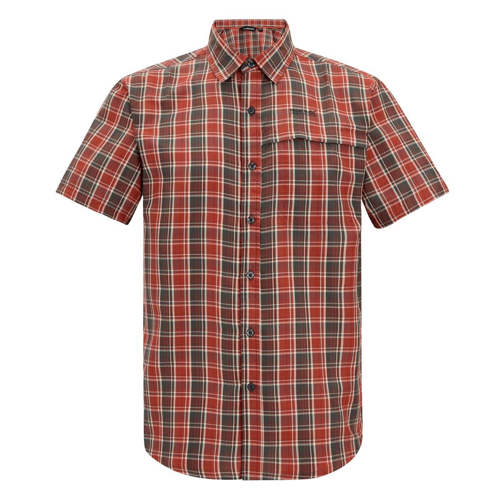 Regatta Men's Mindano Short Sleeve Shirt - Grey Xxl