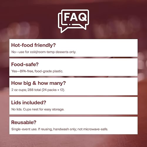 Miniatura 6 de Smarty Had A Party Mini vasos de postre transparentes de 2 onzas, vasos pequeños desechables de plástico para parfaits, yogur y golosinas de fiesta,